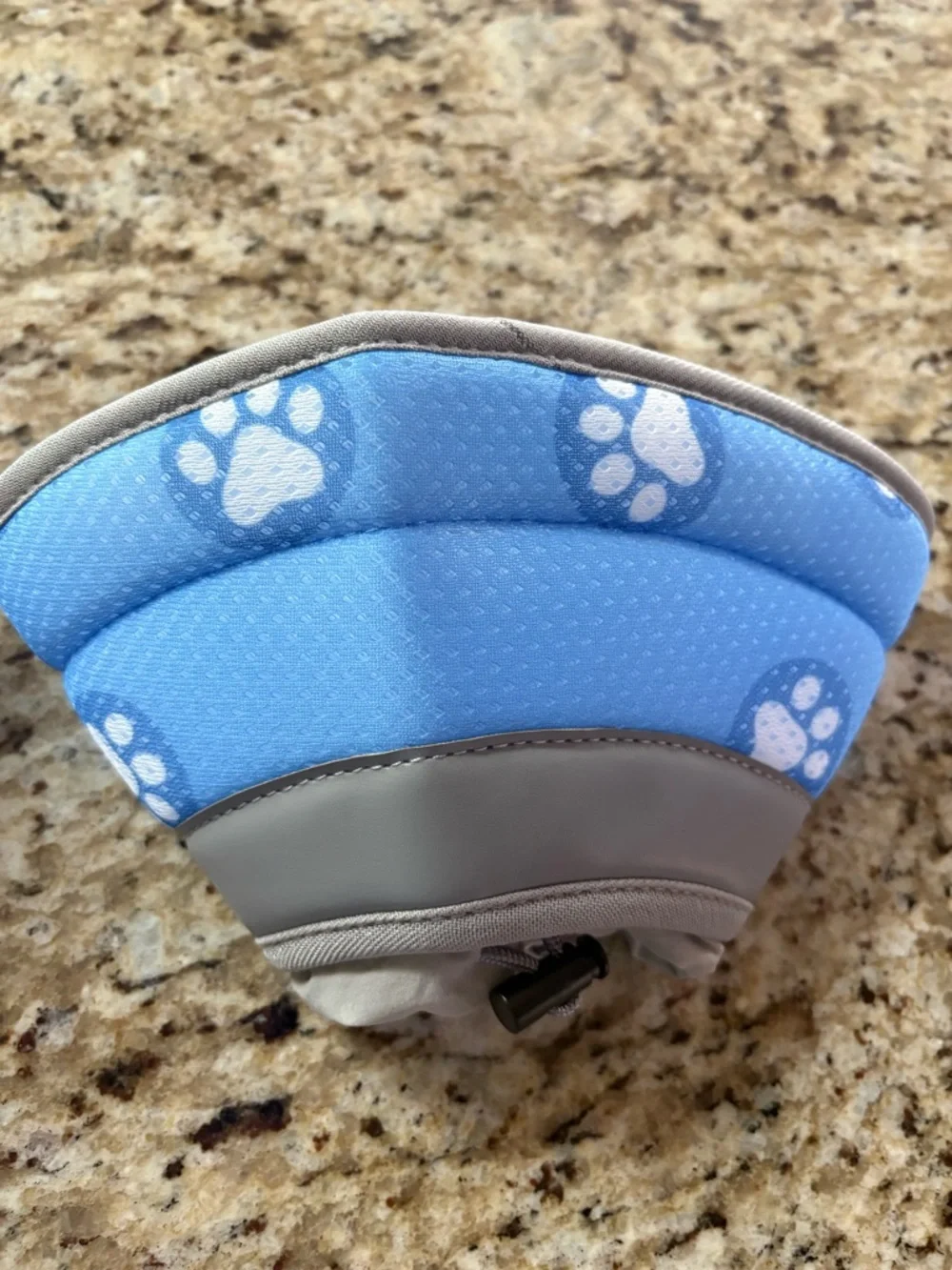 Adjustable Soft Padded Cat Collar - Blue Paw Print